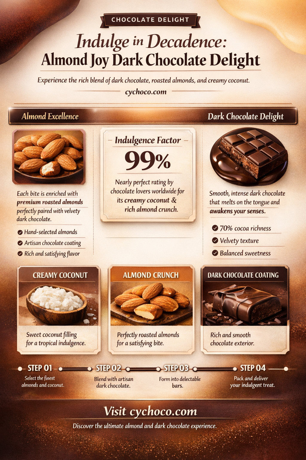 is almond joy dark chocolate