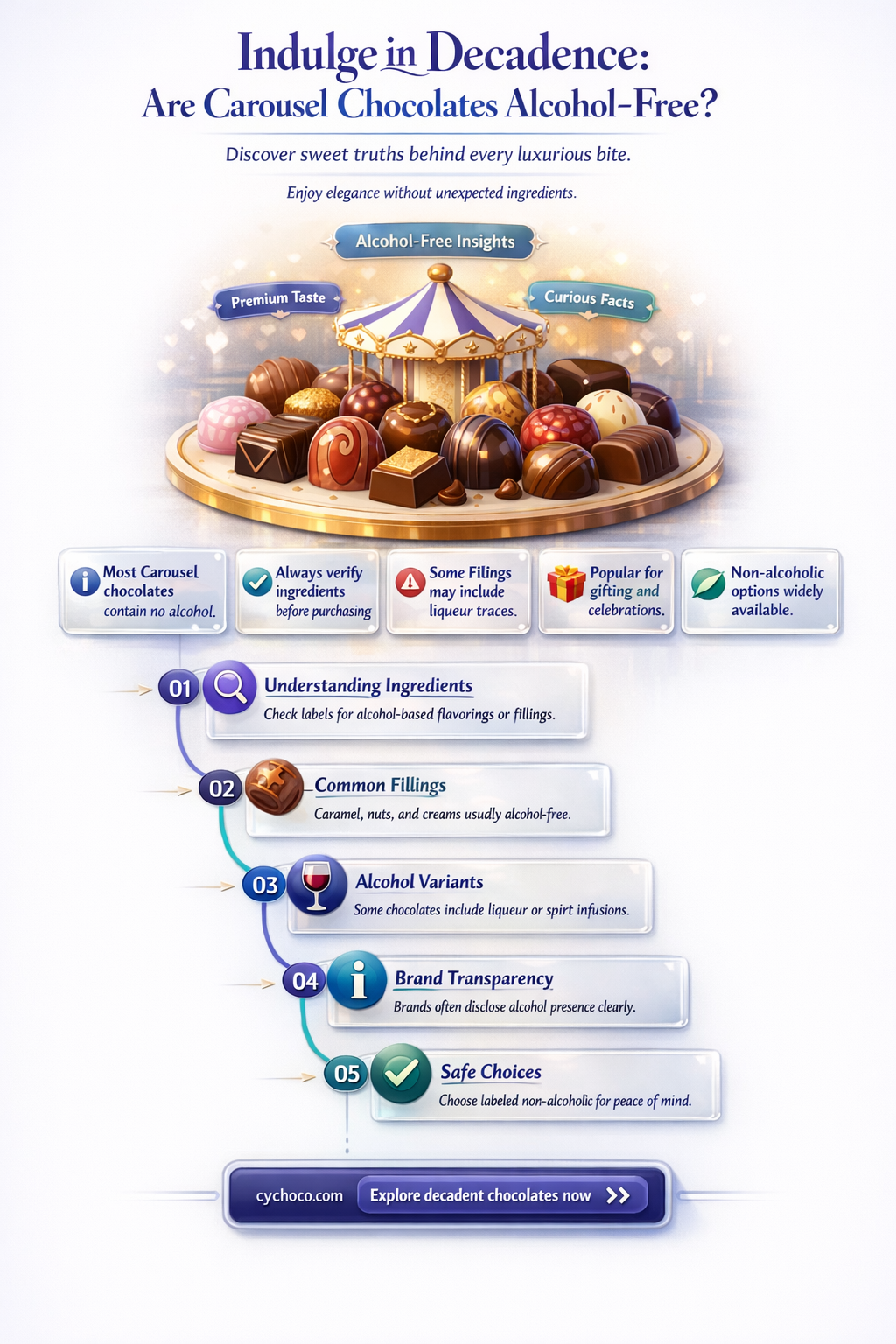 are carousel chocolate alcohol free