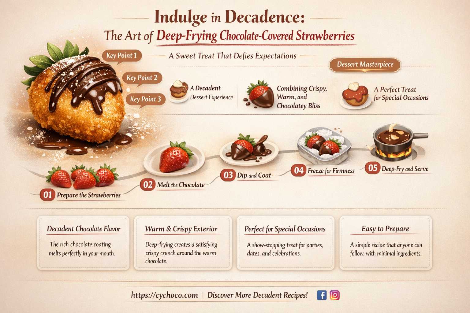 how to deep fry chocolate covered strawberries