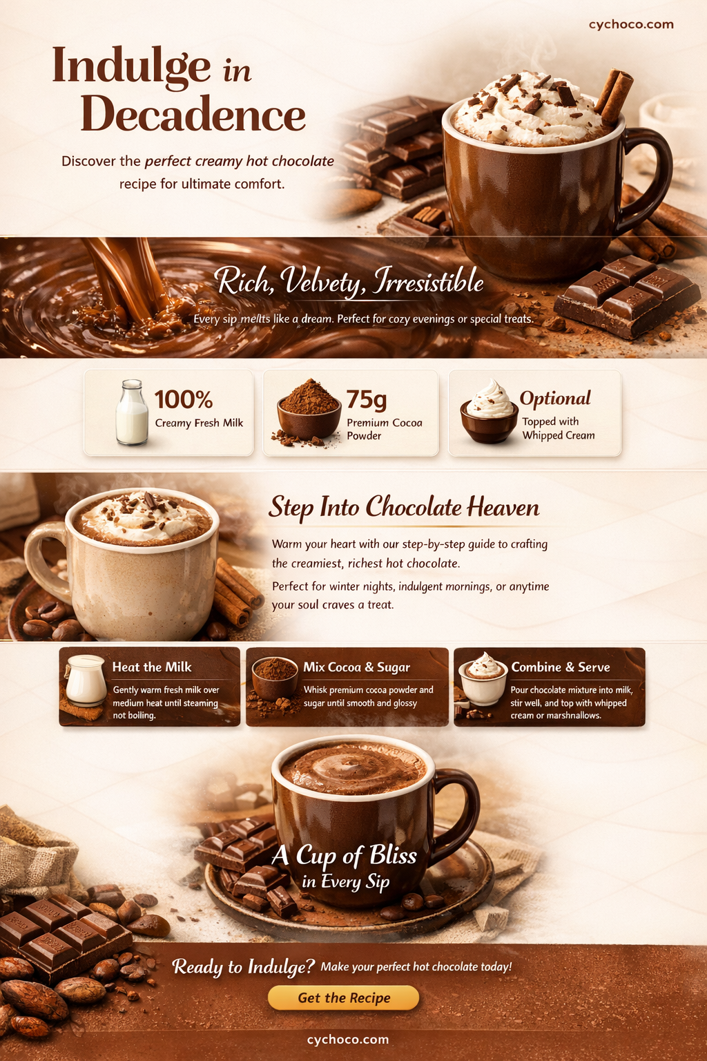 how to make a creamy hot chocolate