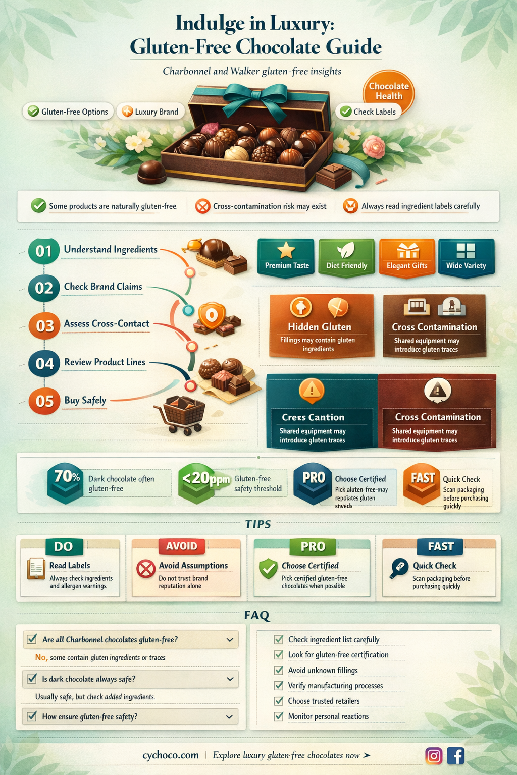 are charbonnel and walker chocolates gluten free