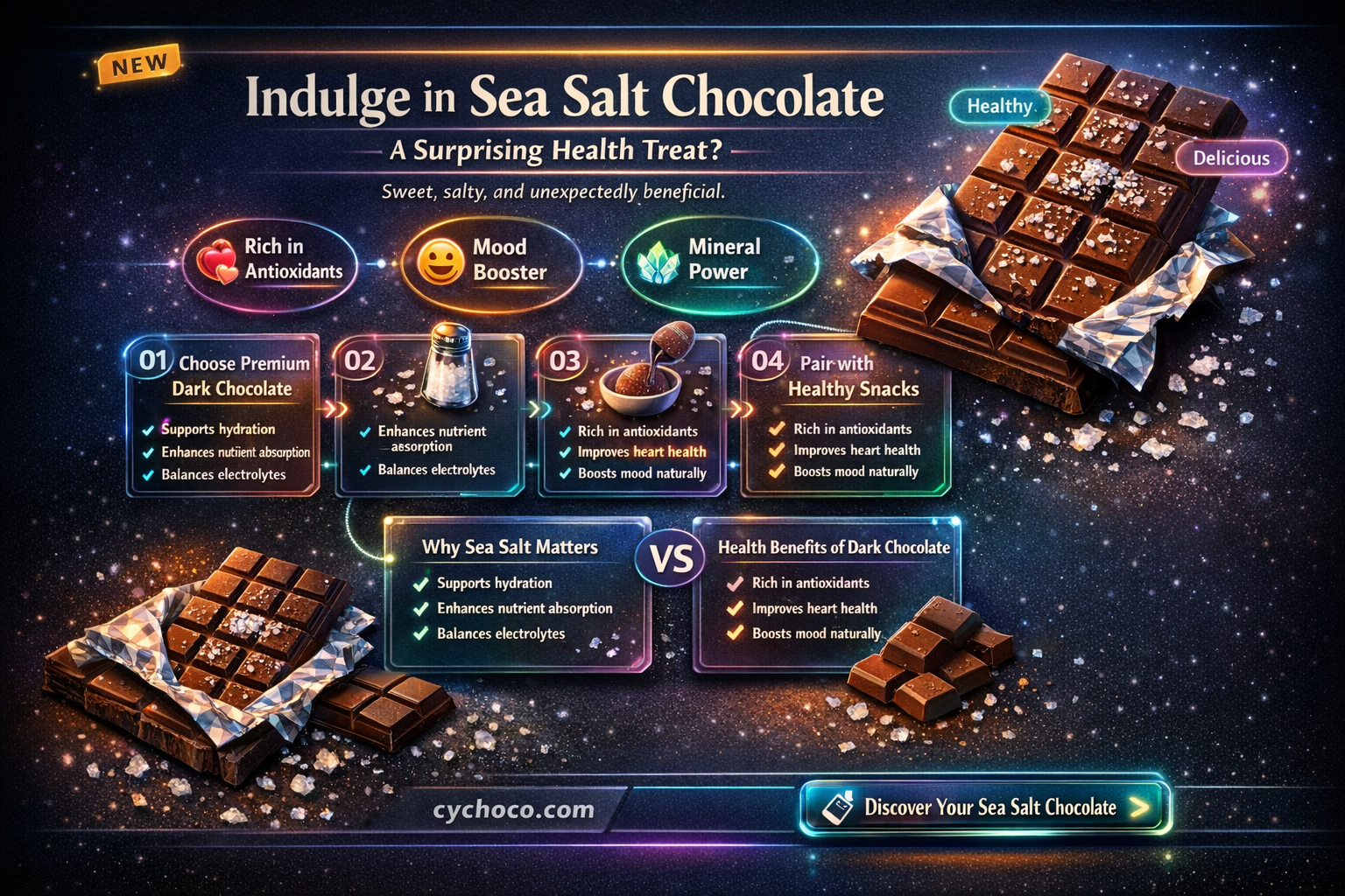 is sea salt chocolate good for you