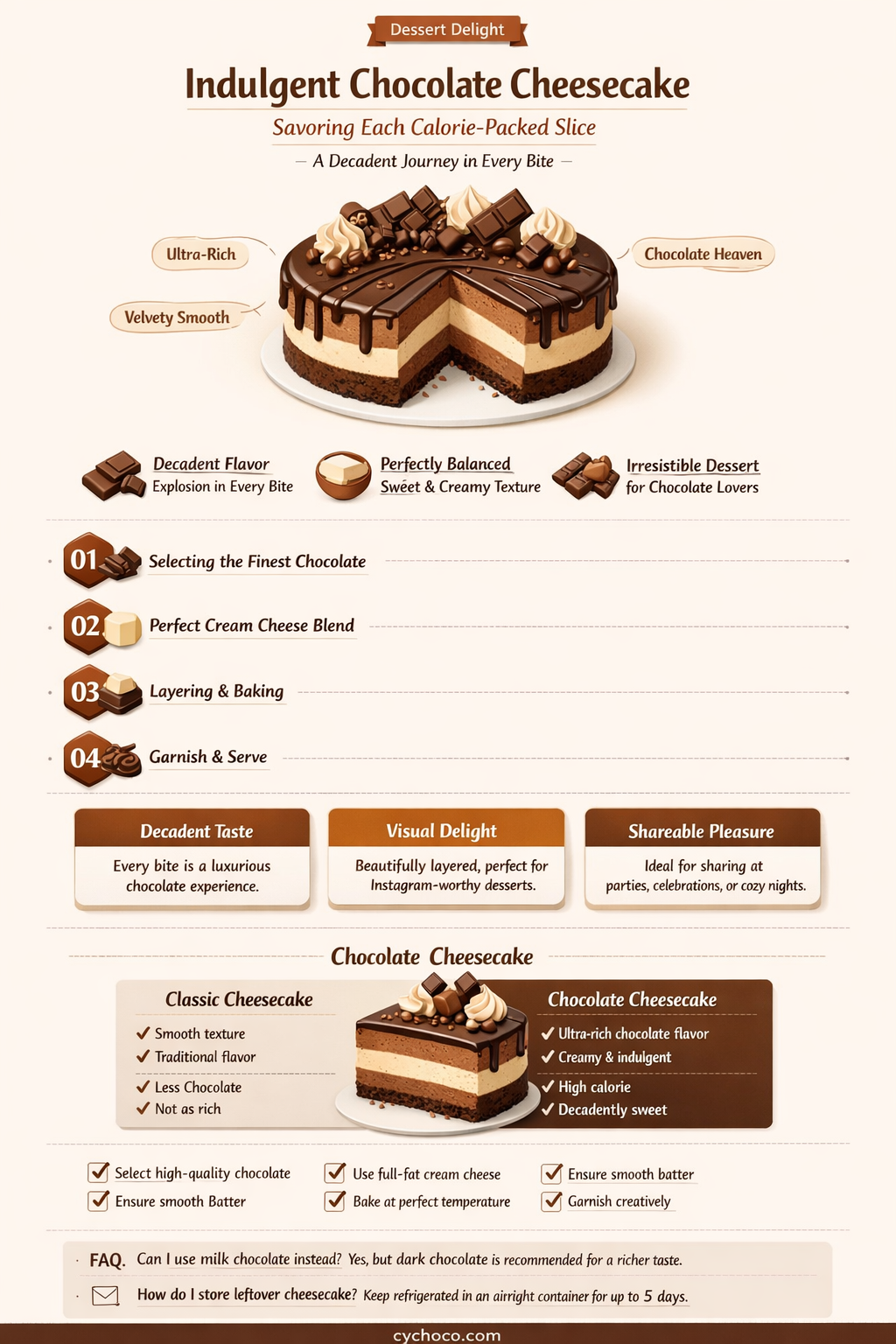 how many calories in a slice of cheesecake chocolate