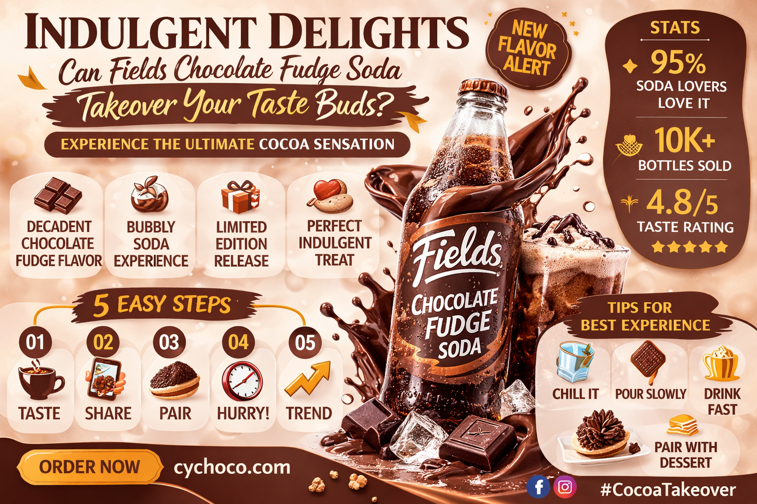 can fields chocolate fudge soda