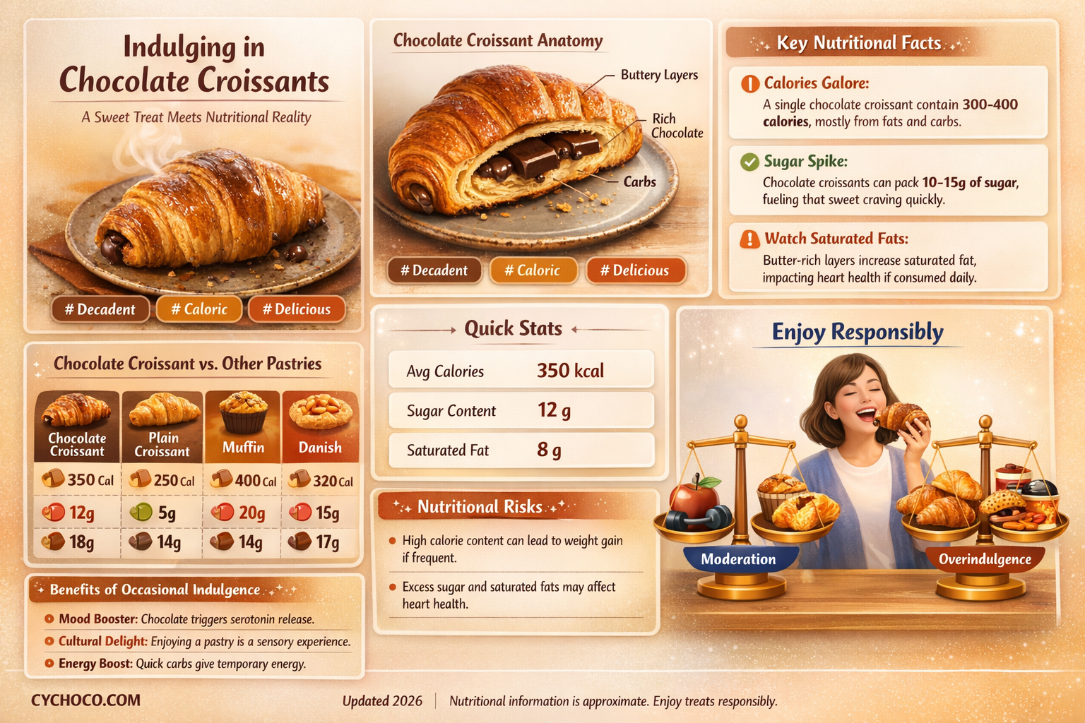 are chocolate croissants bad for you