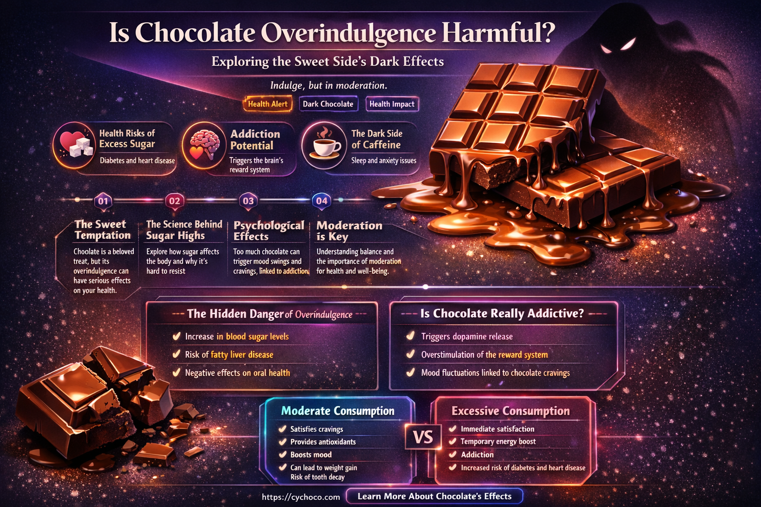 can eating too much chocolate be bad for you