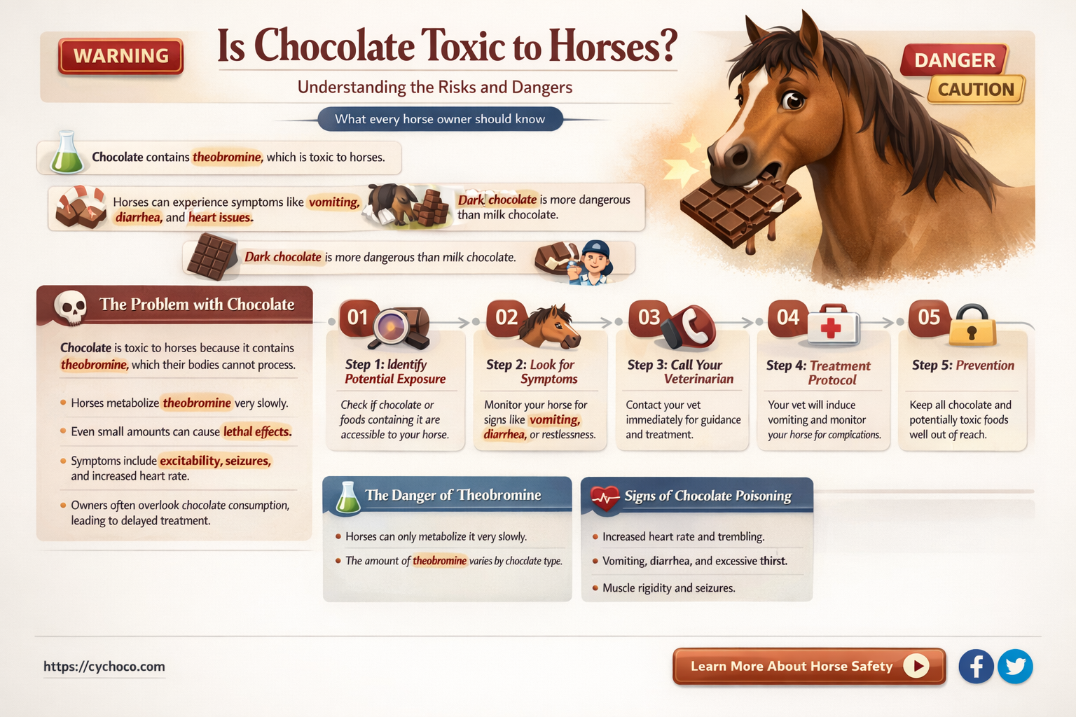 is chocolate bad for horses