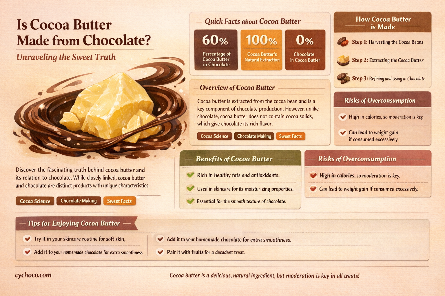 is cocoa butter made from chocolate