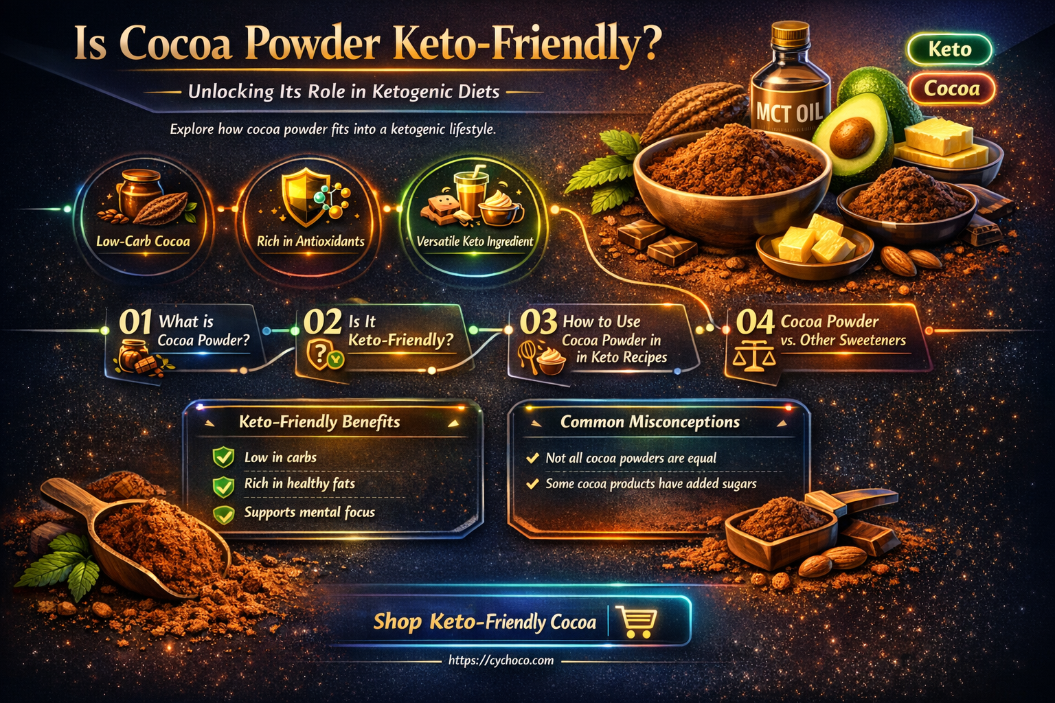 is cocoa powder ketogenic