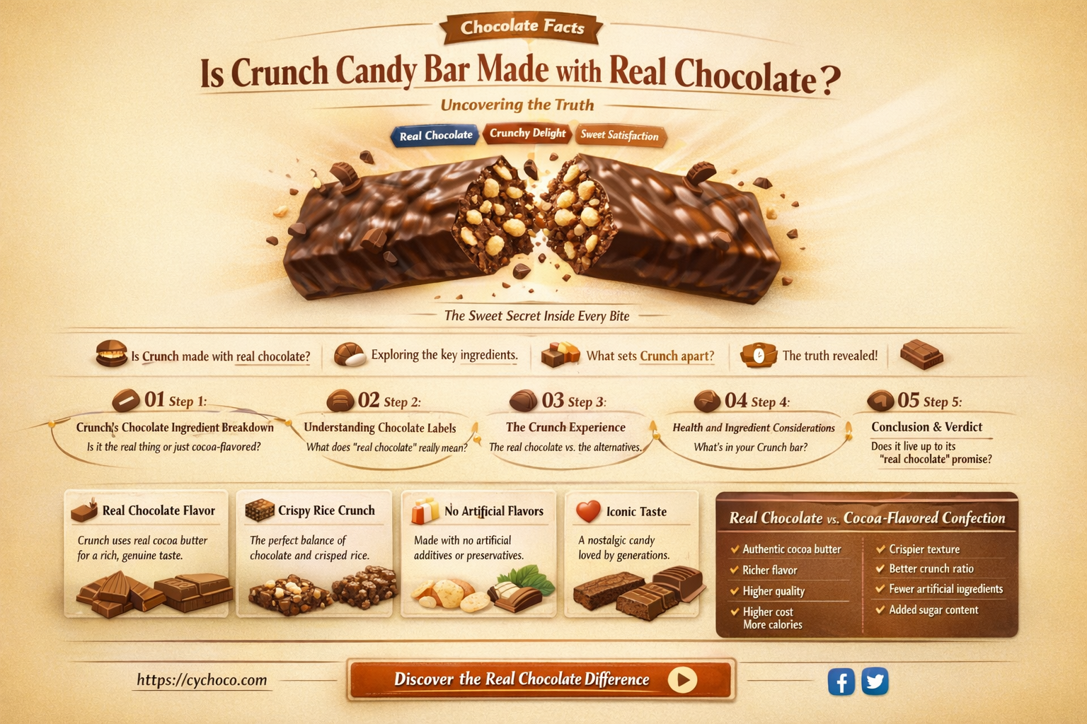 is crunch made out of real chocolate