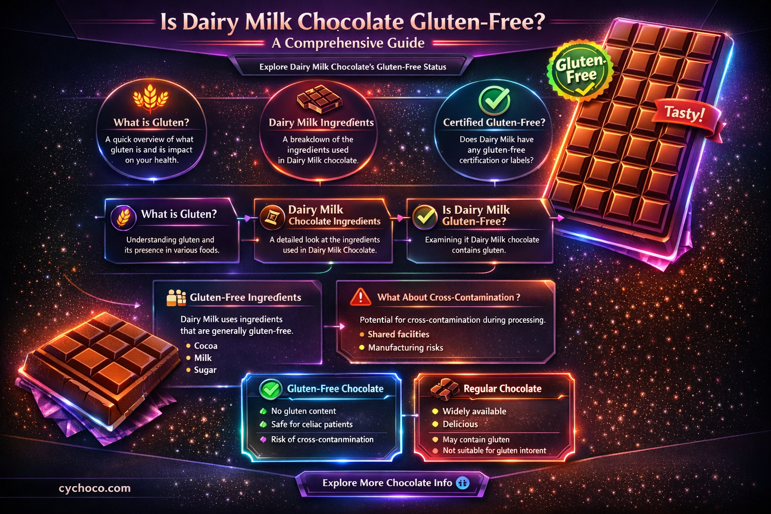 is dairy milk chocolate gluten free
