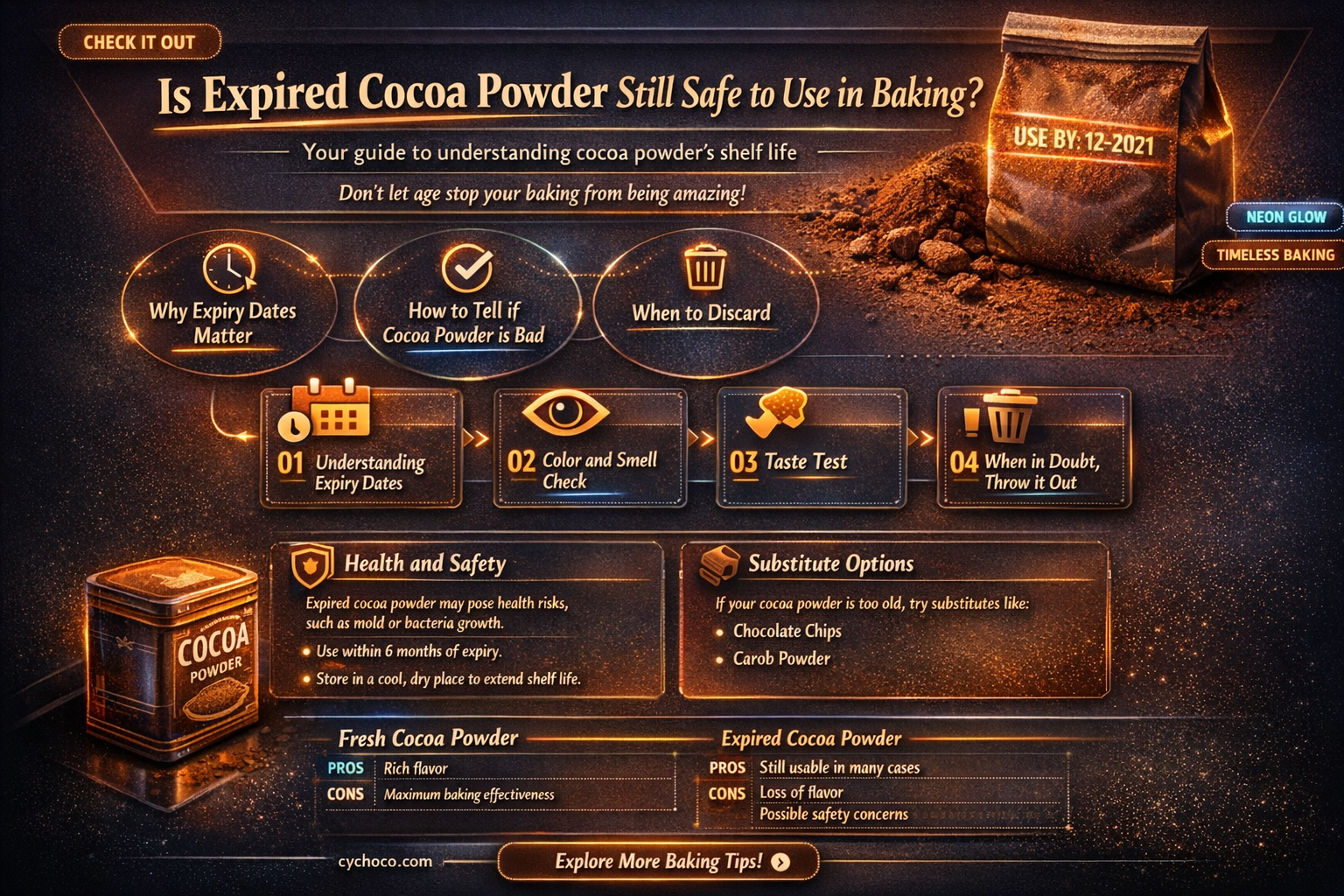 can i use expired cocoa powder