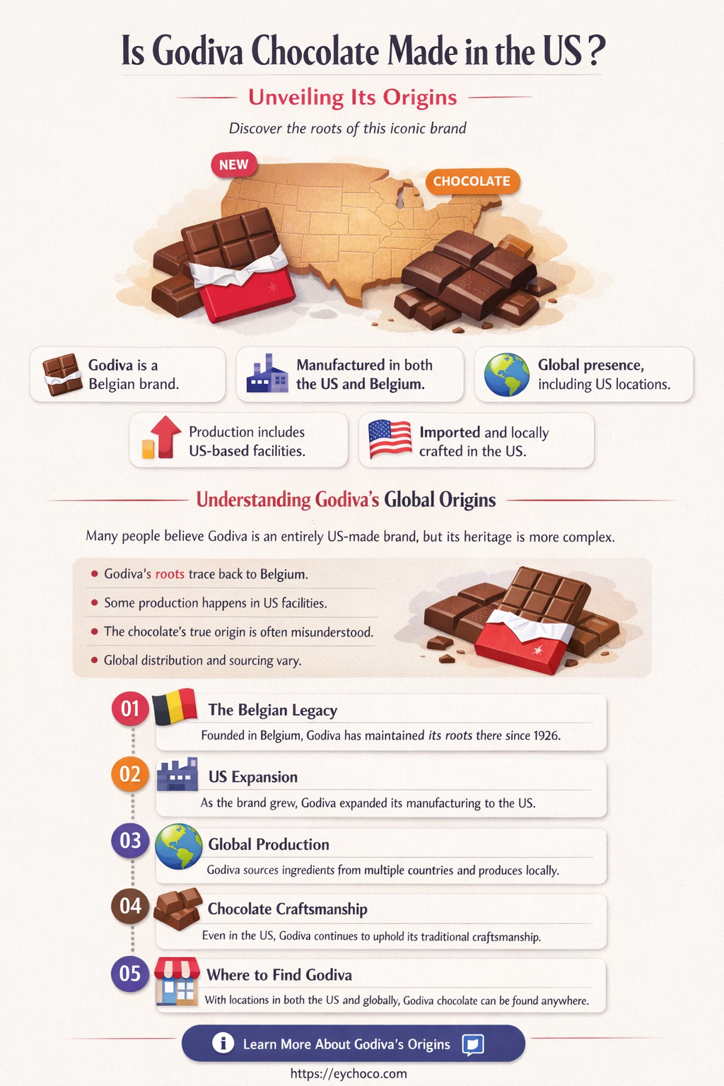 is godiva chocolate made in the us