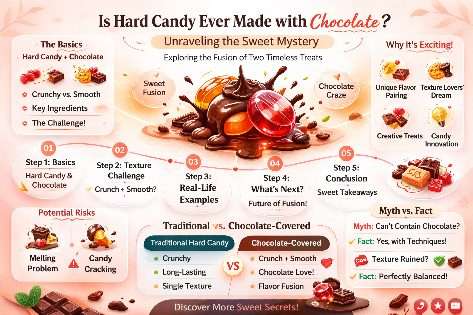 is hard candy made with chocolate