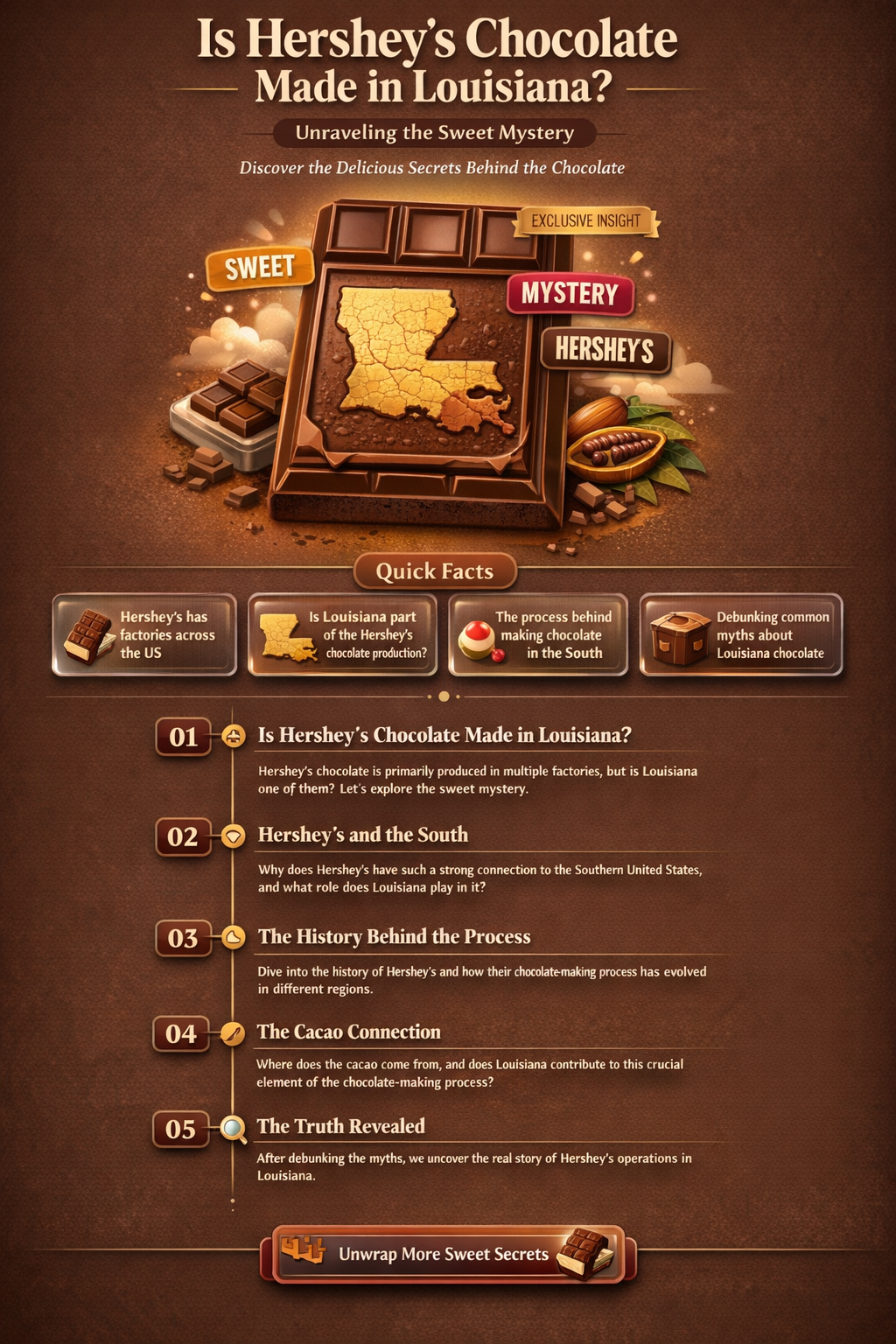 is hersheys chocolate made in louisiana