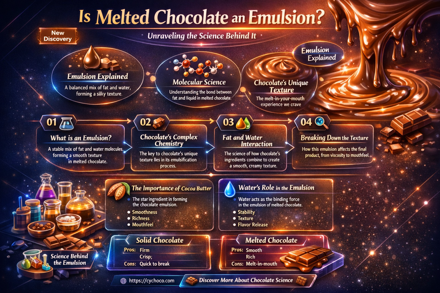 is melted chocolate an emulsion