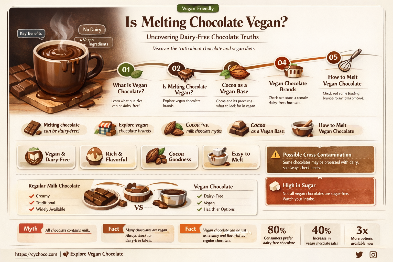 is melting chocolate vegan