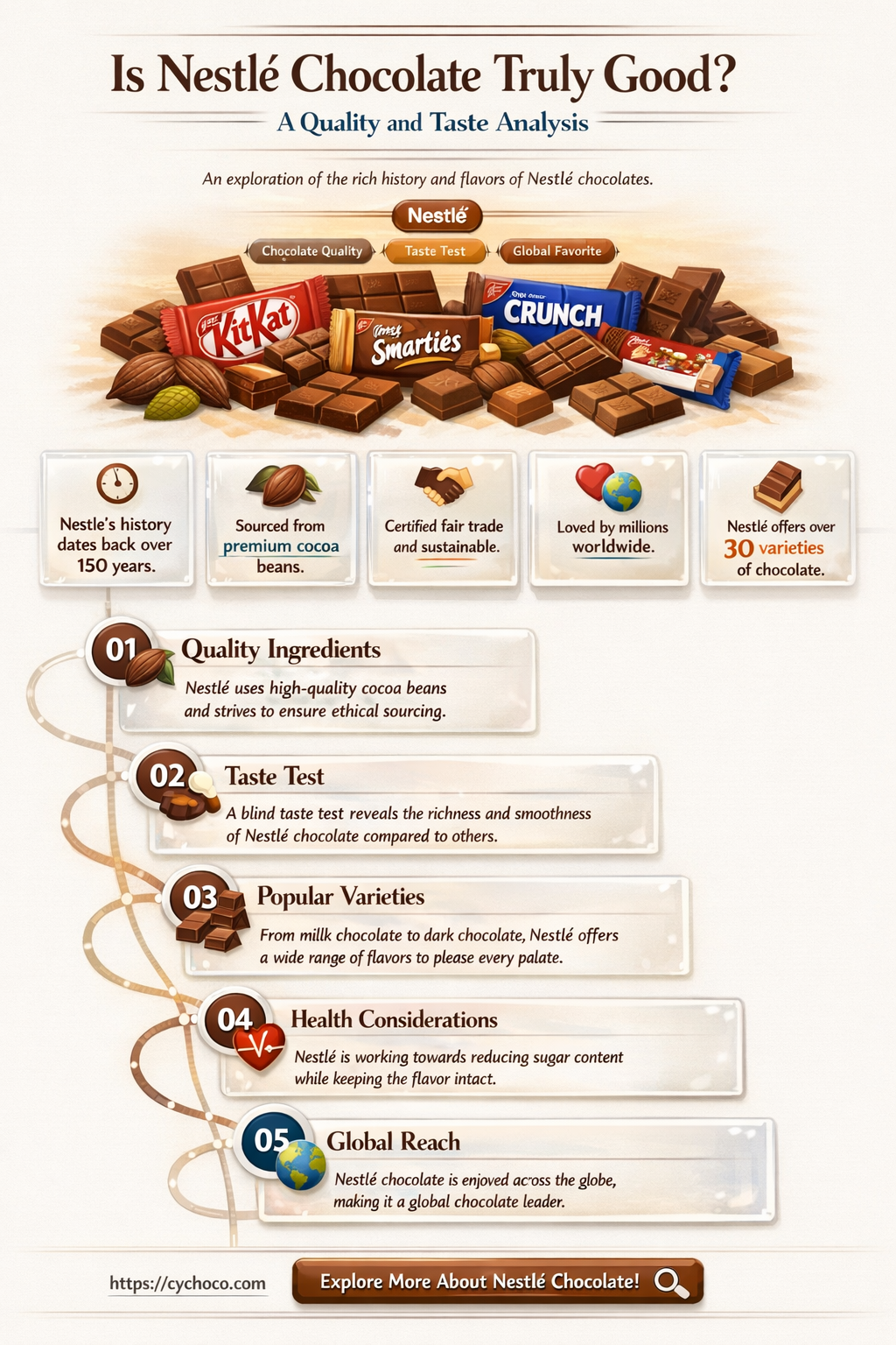 is nstle considered good chocolate