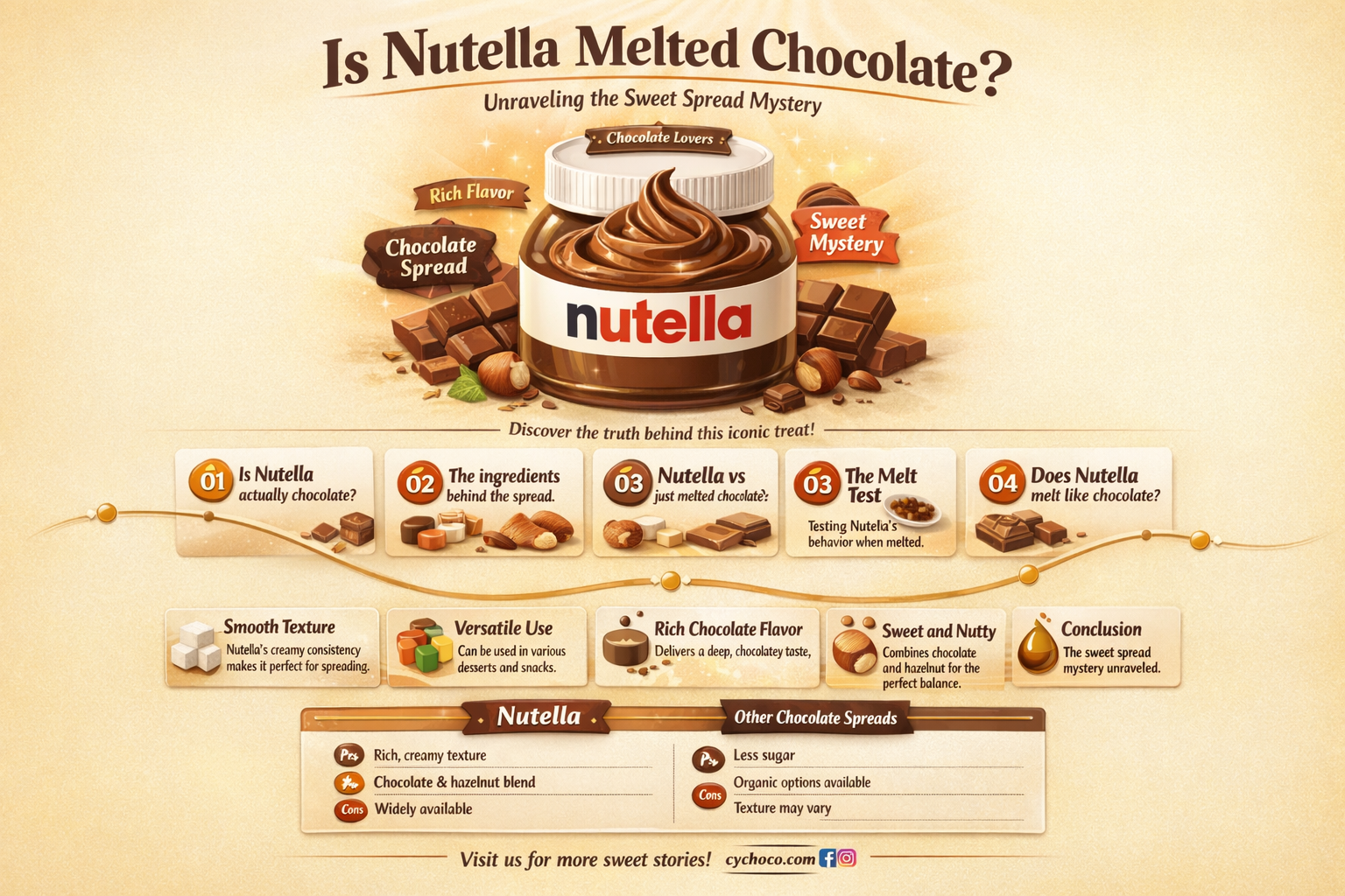 is nutella melted chocolate