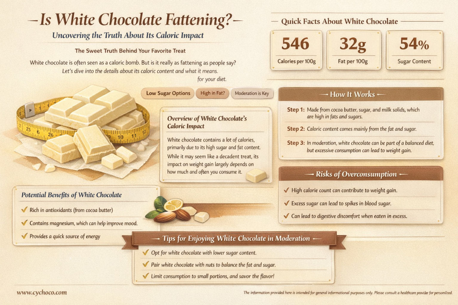 is white chocolate fattening