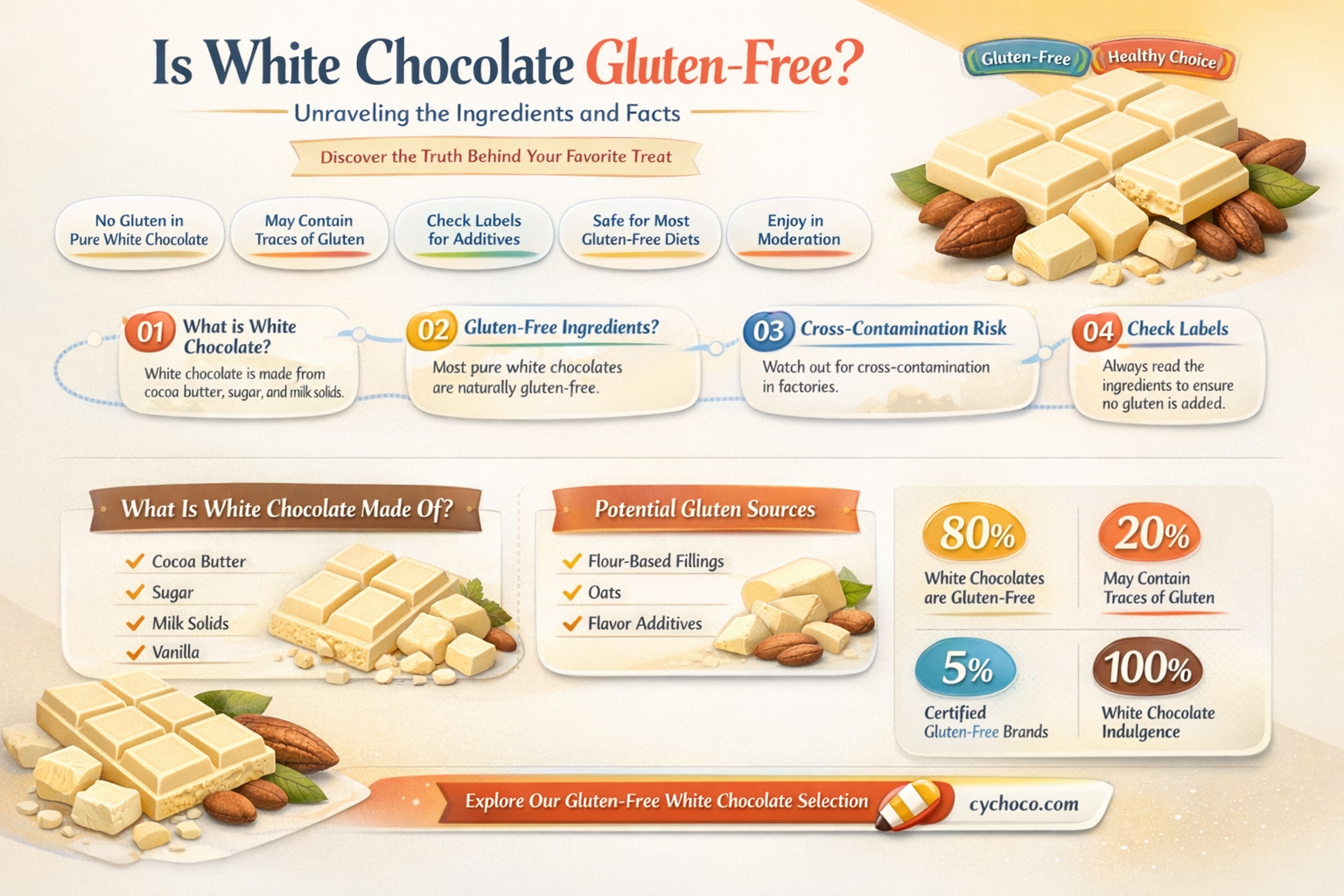 does white chocolate contain gluten