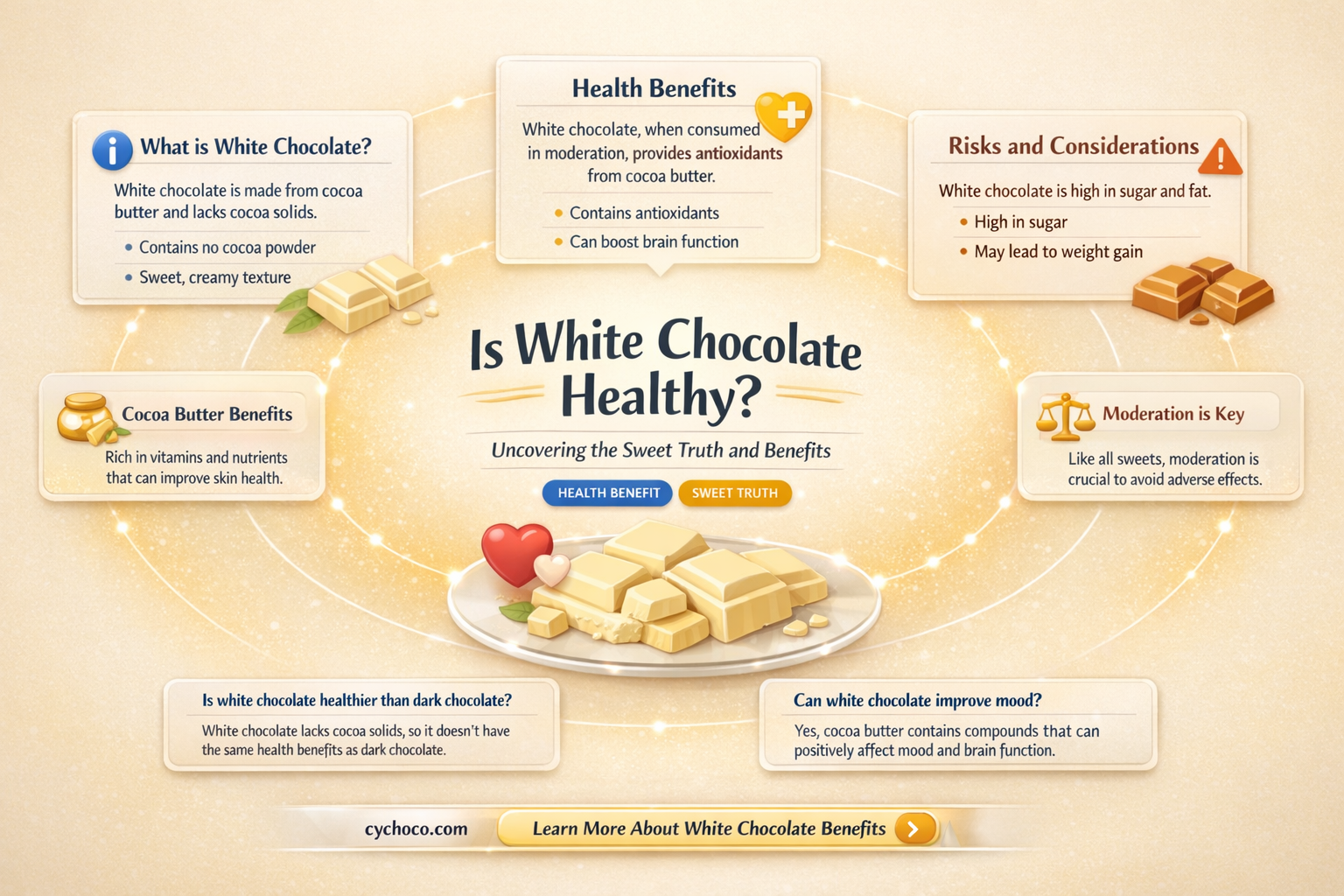 is white chocolate good for health