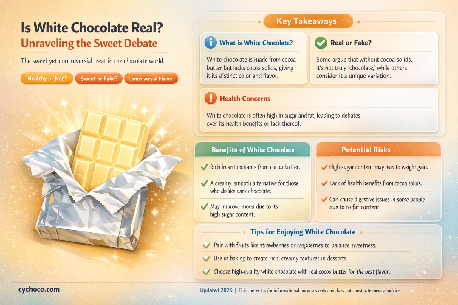 is white chocolate actual chocolate