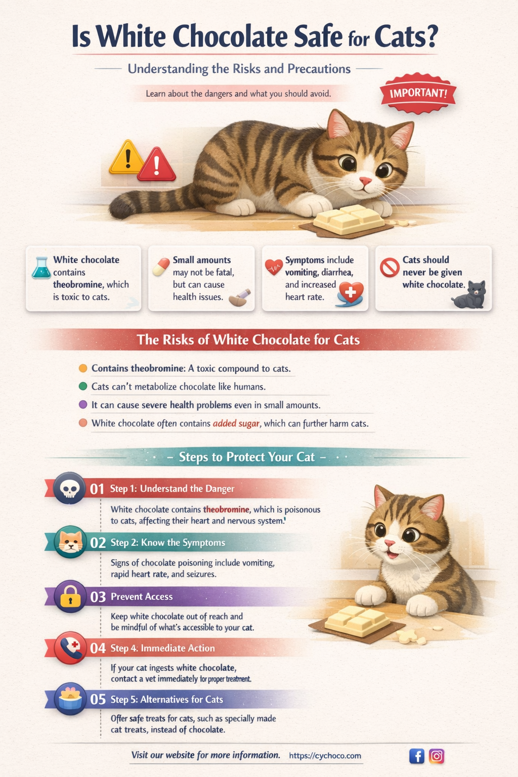 is white chocolate bad for cats