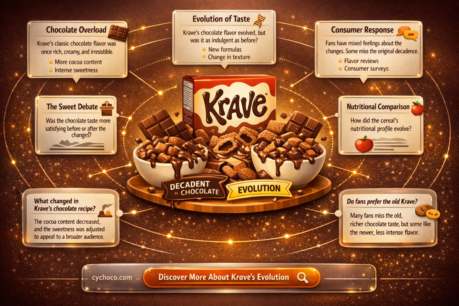 did krave cereal used to have more chocolate
