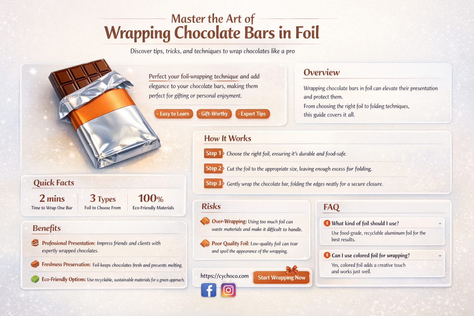 how to wrap a chocolate bar in foil