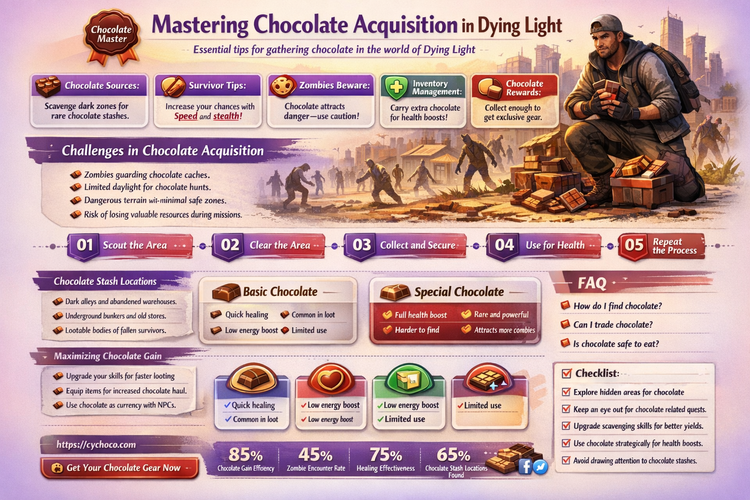 how to get chocolates dying light
