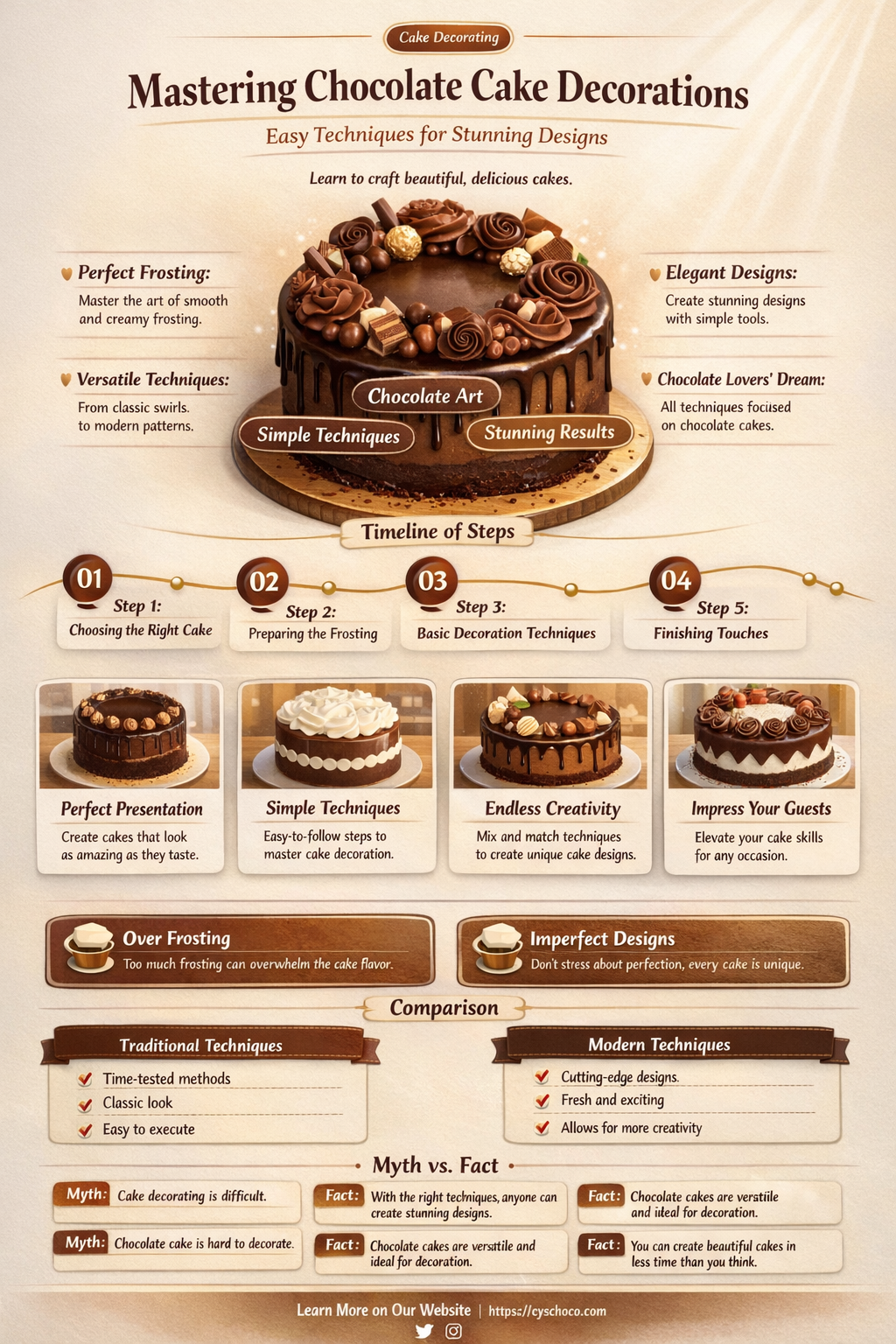 how to make chocolate cake decorations