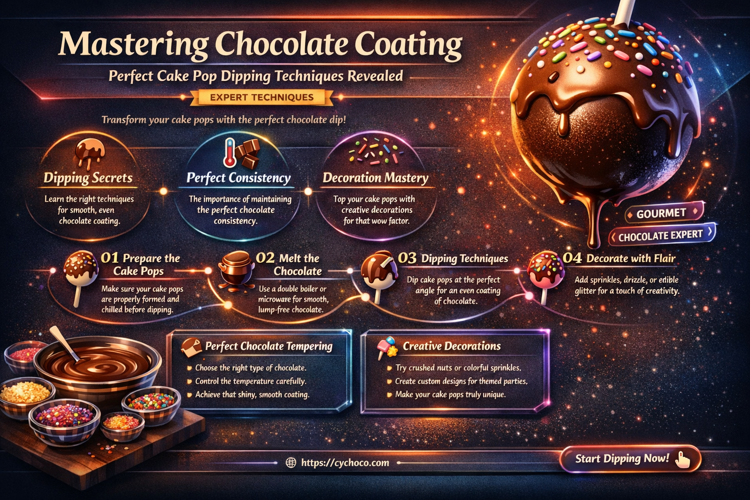 how to make the chocolate for cake pops