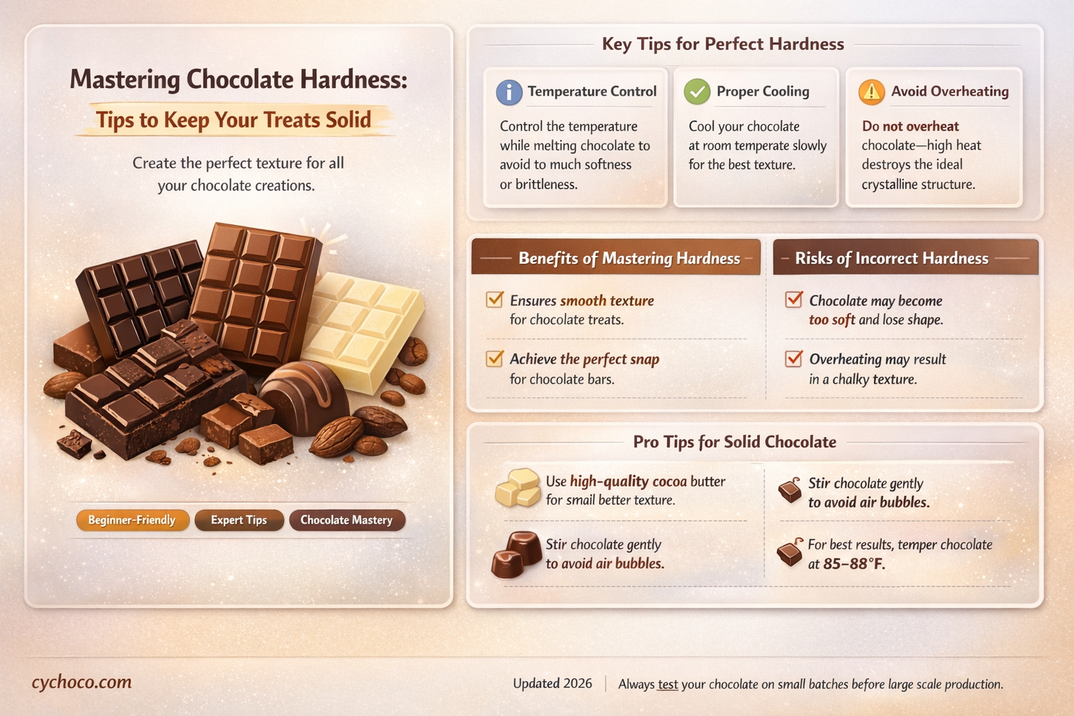 how to get chocolate to stay hard