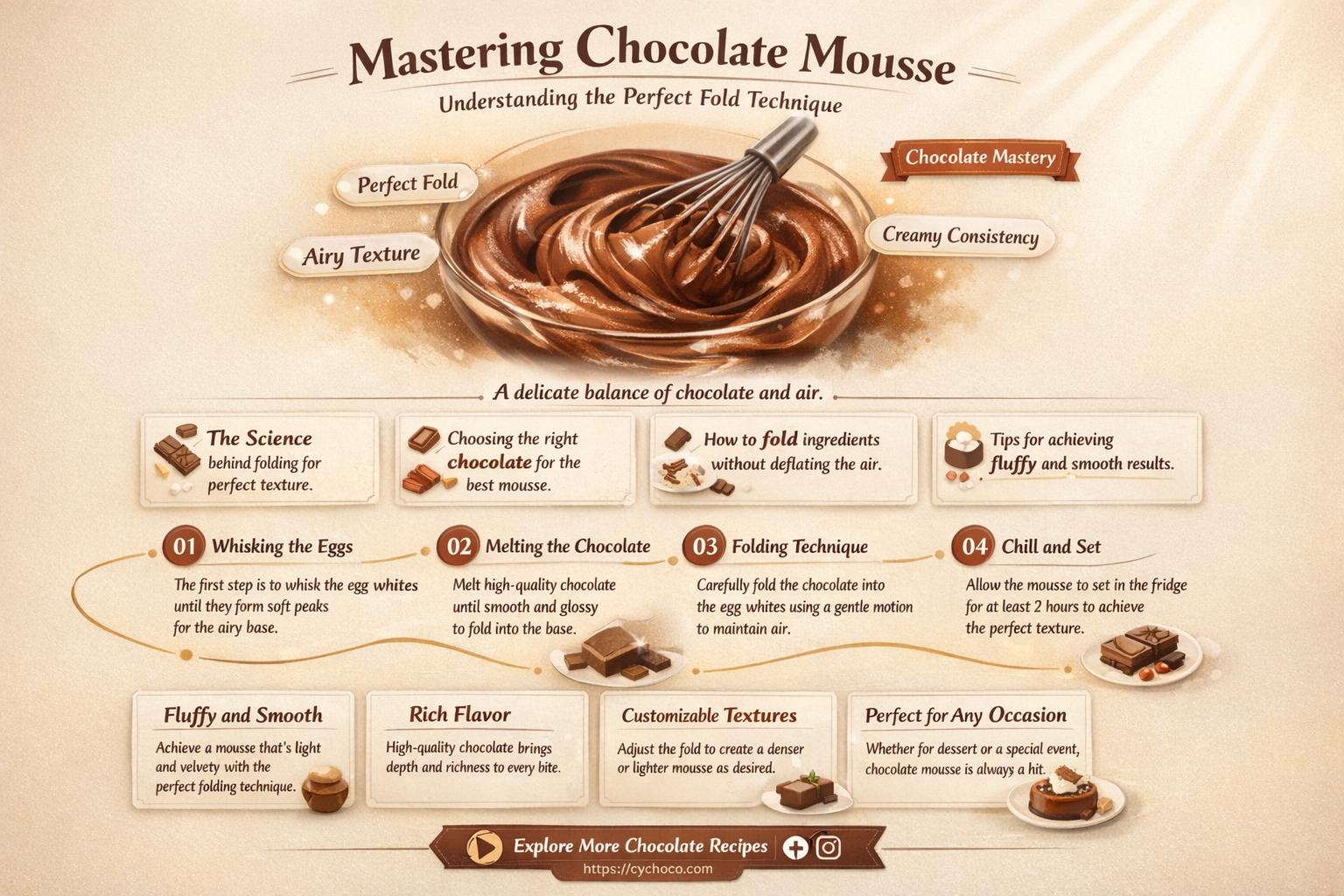 how many fold in chocolate mousse