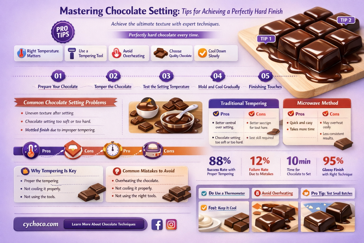 how to get chocolate to set hard