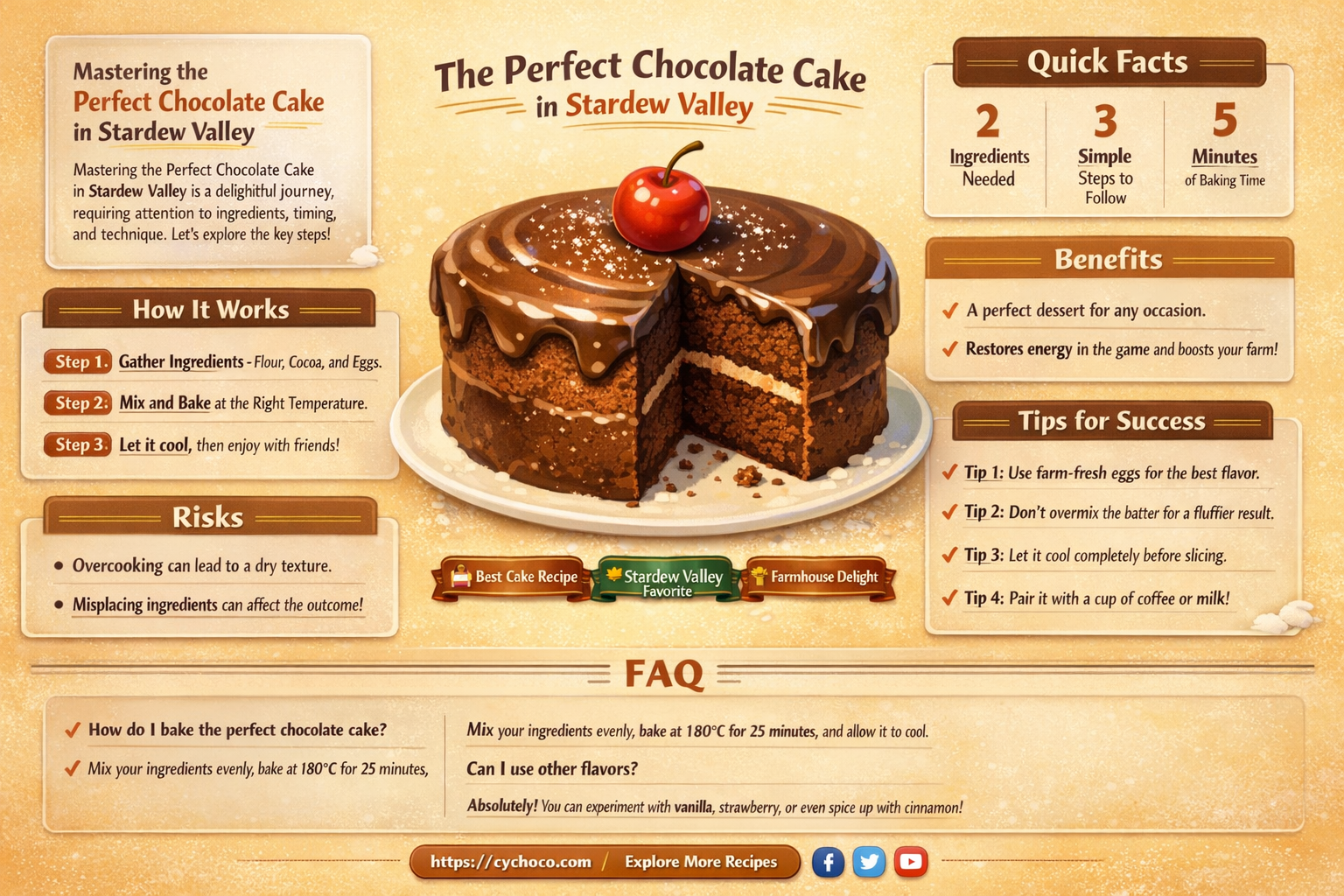 how to get chocolate cake stardew