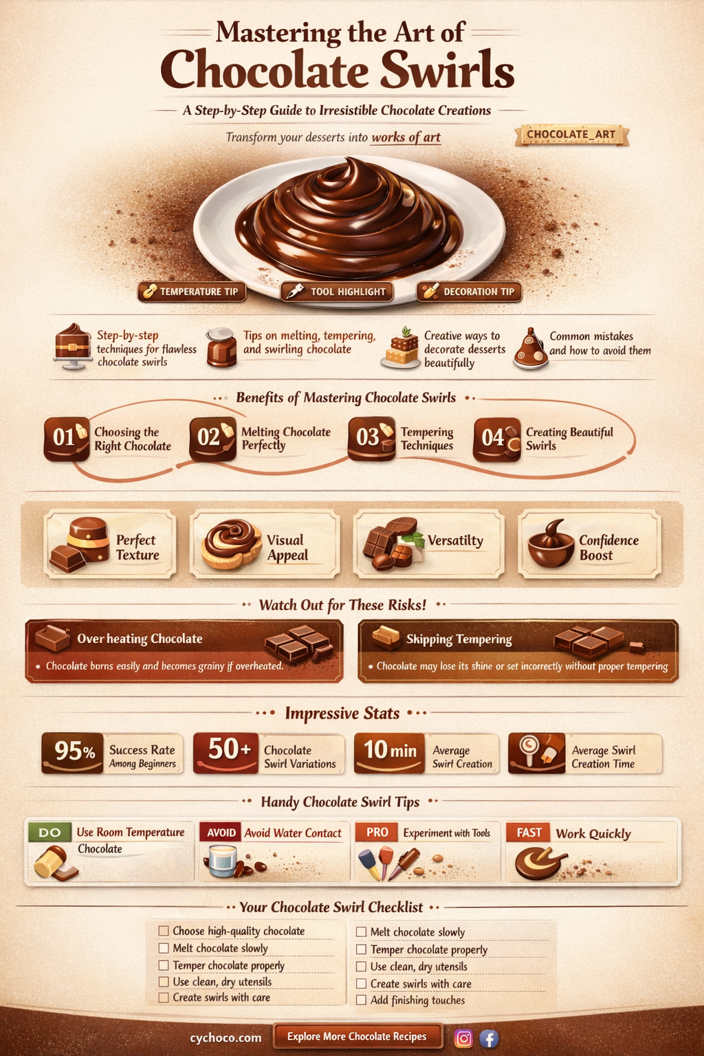 how to make a chocolate swirl
