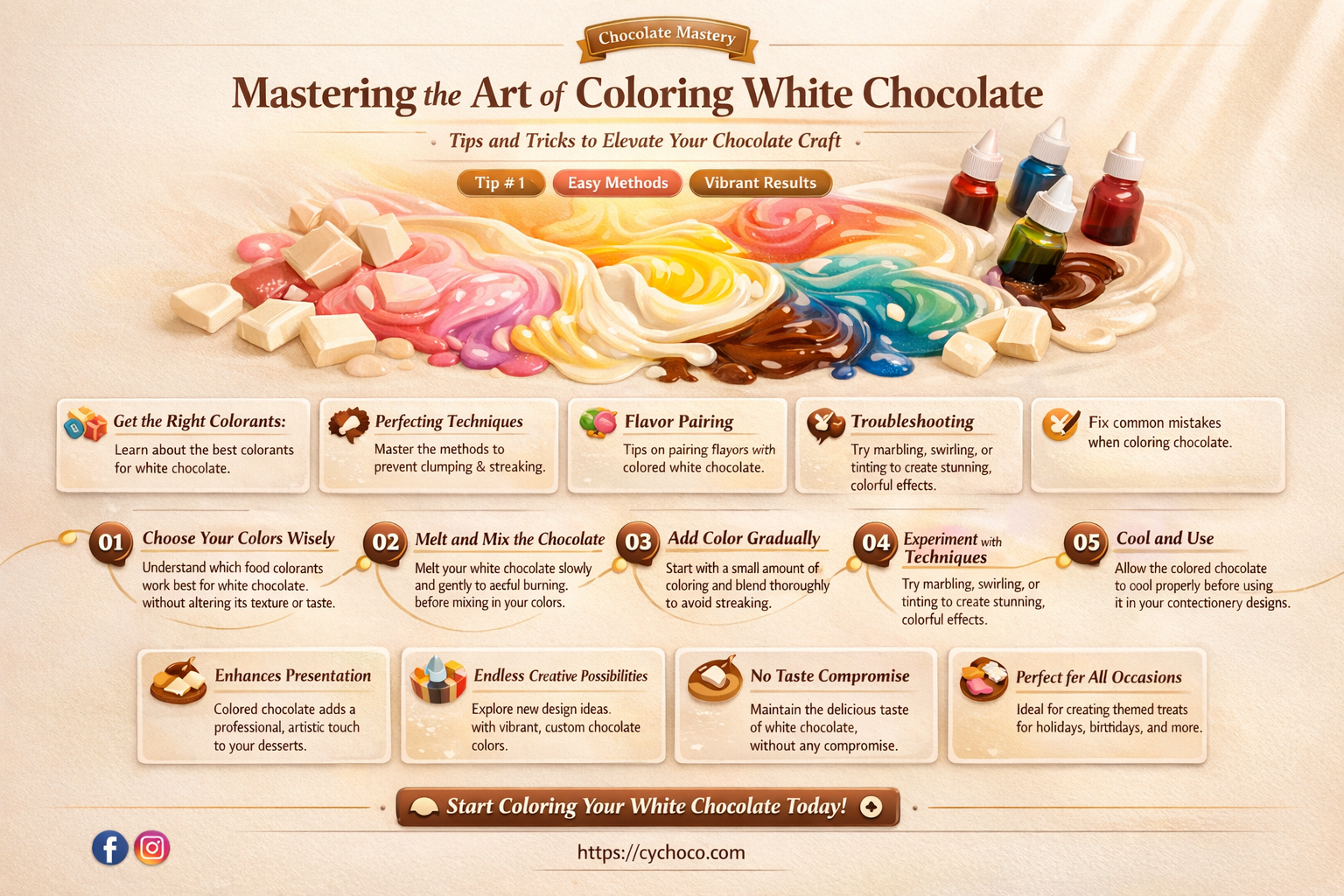 how do i color white chocolate