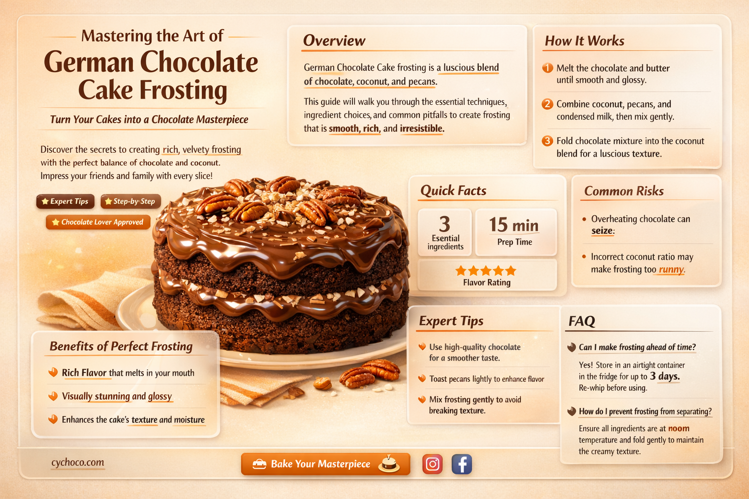how to make german chocolate cake frosting