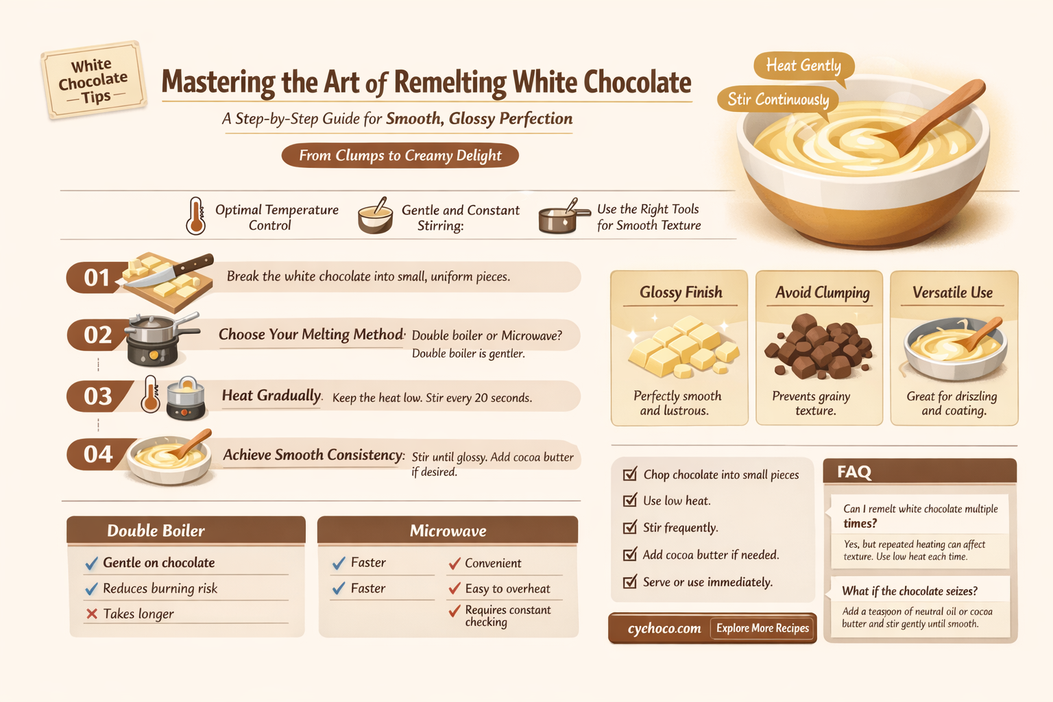 how to remelt white chocolate