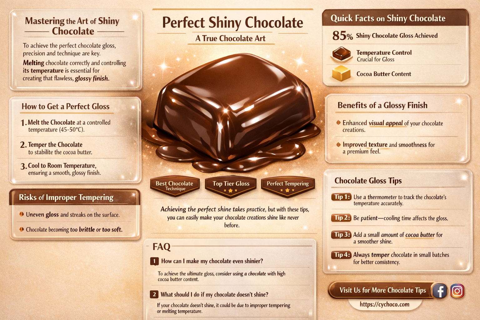 how to get chocolate to shine