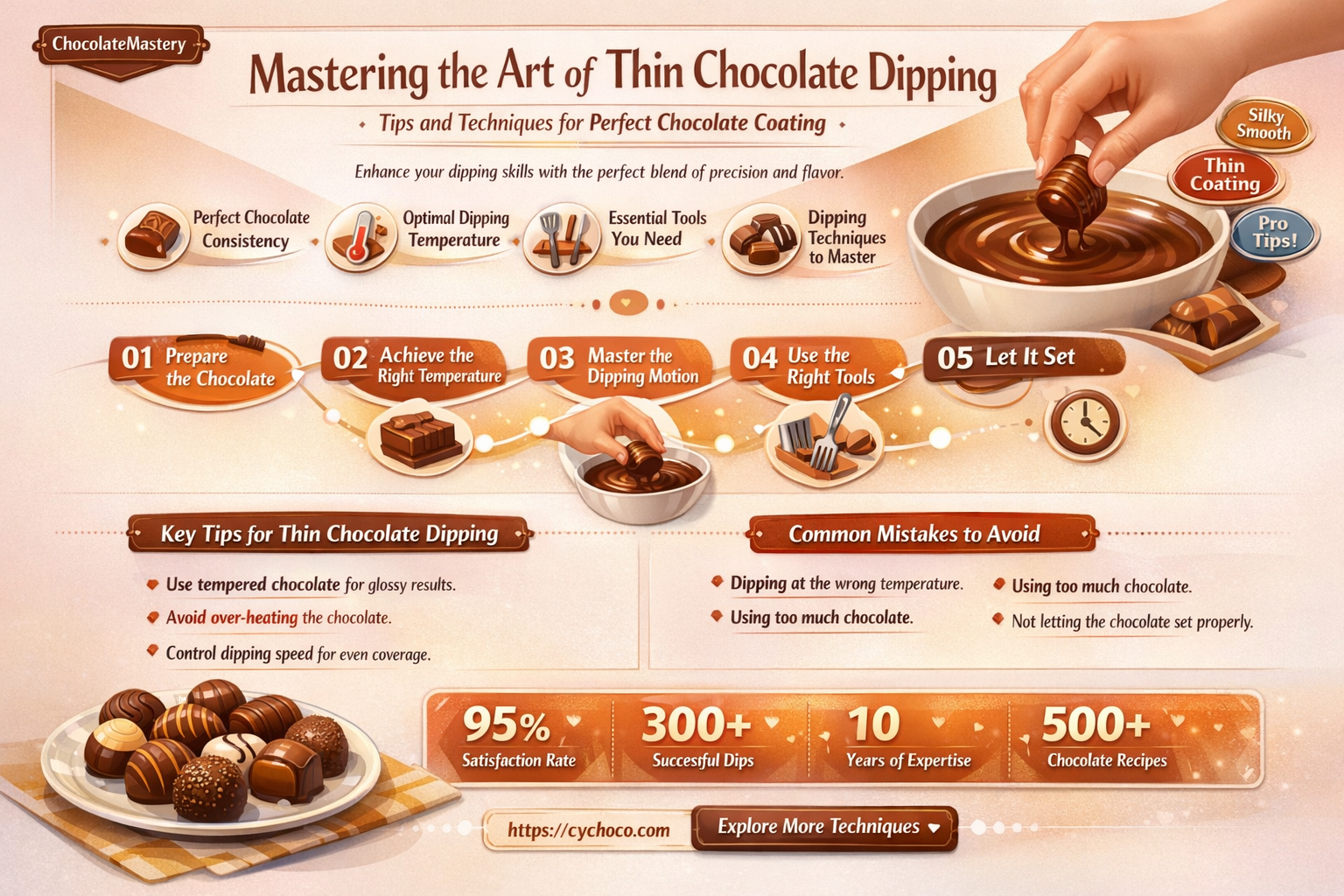 how to get chocolate thin for dipping