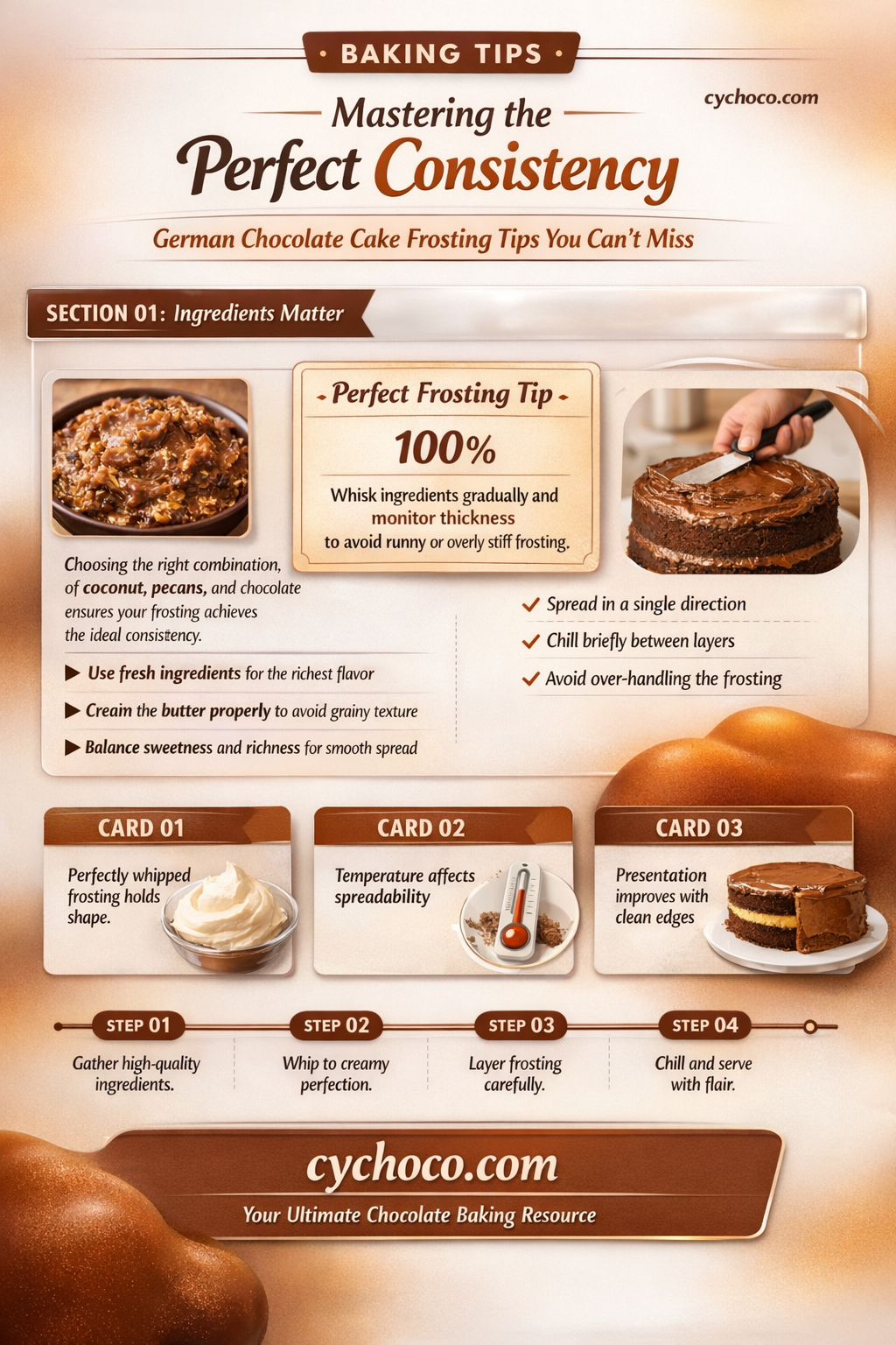 how to thicken german chocolate cake frosting