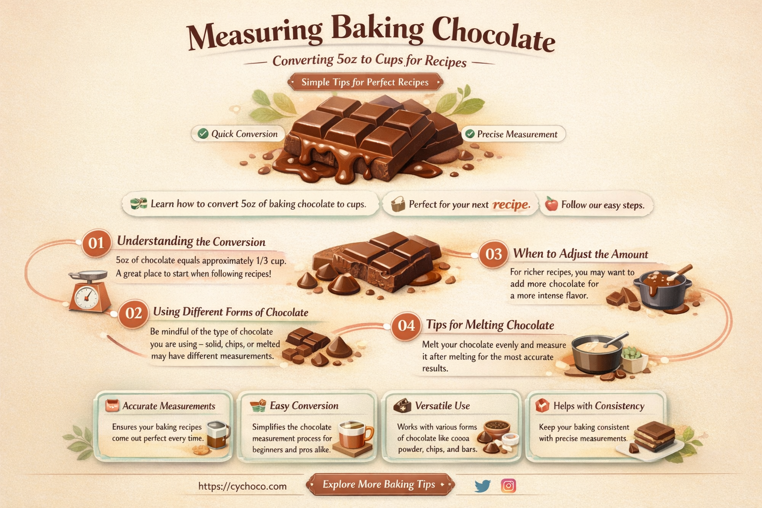 how many cups is 5oz baking chocolate