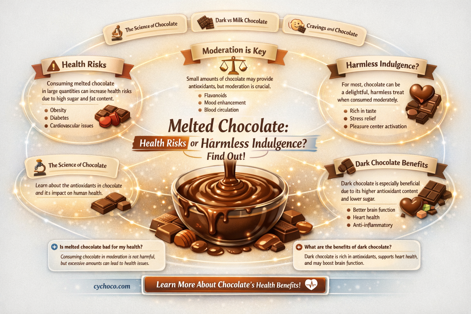 is eating melted chocolate bad for you
