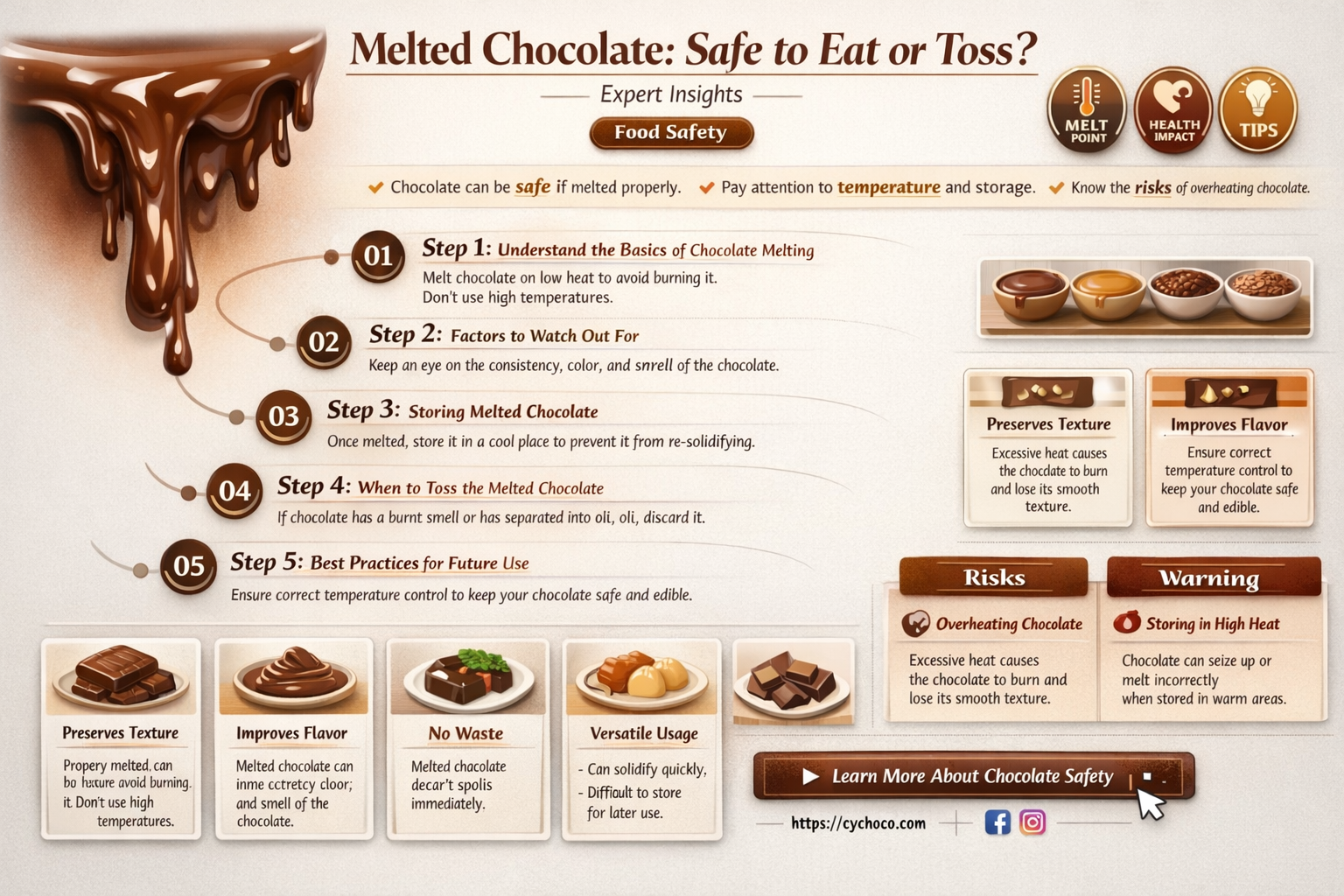 is it ok to eat chocolate after it melted