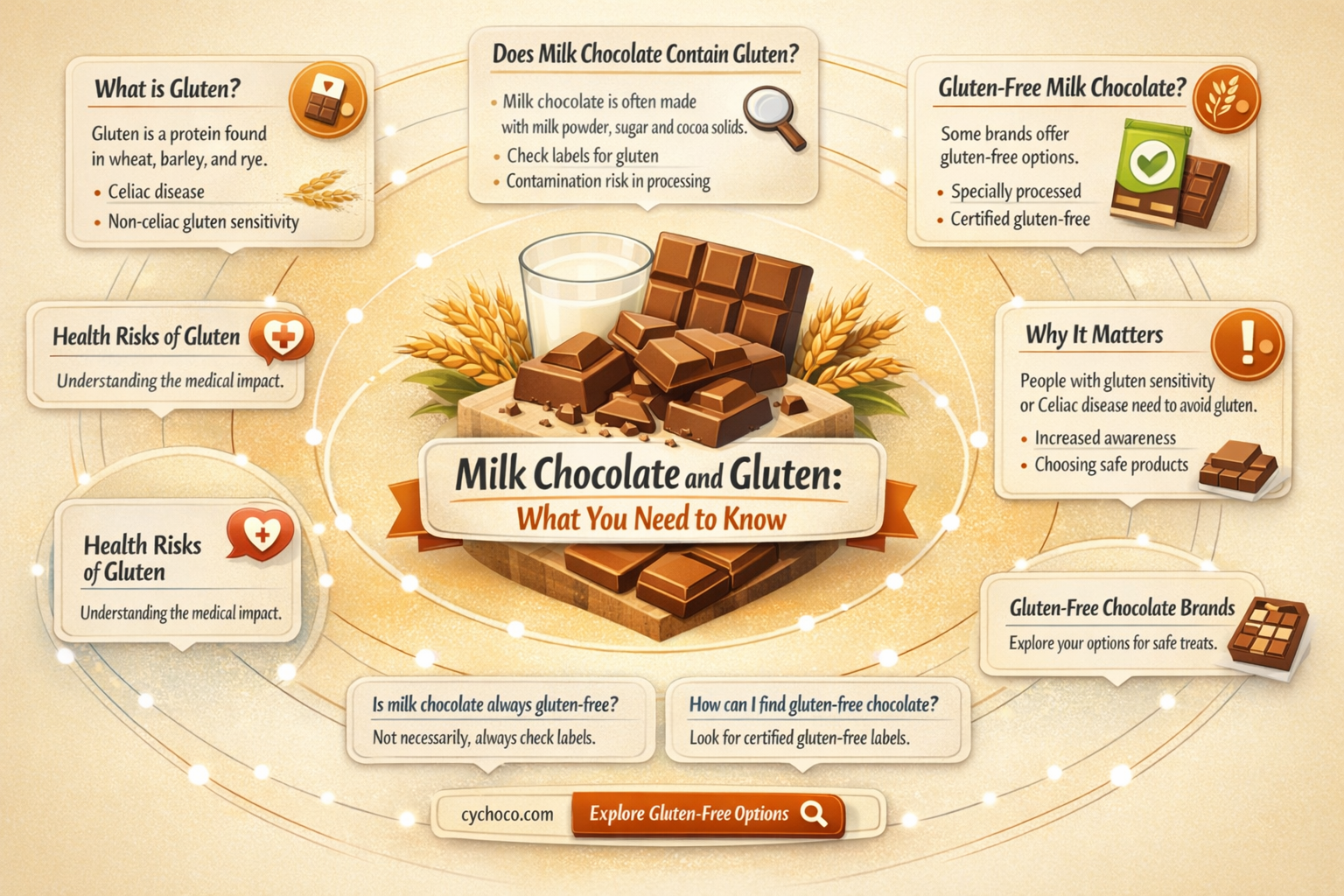 does milk chocolate have gluten