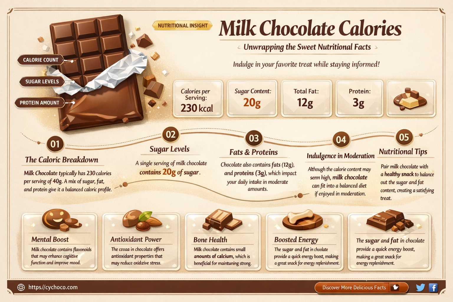 how many calories are in milk chocolate