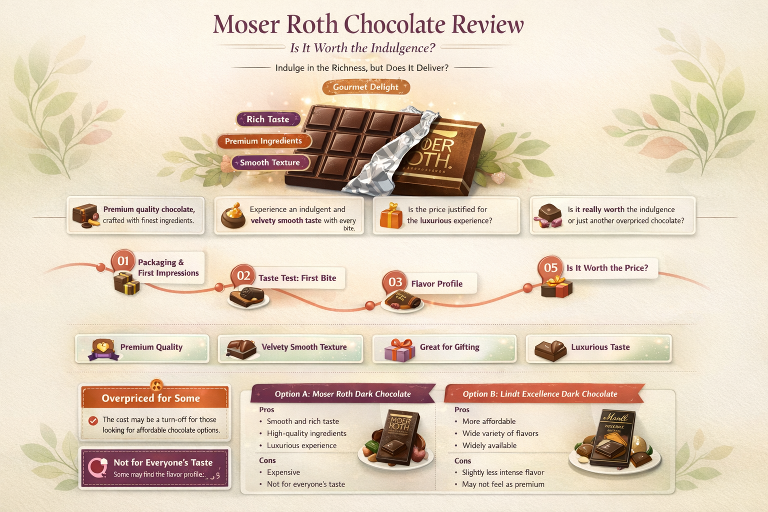 is moser roth chocolate good